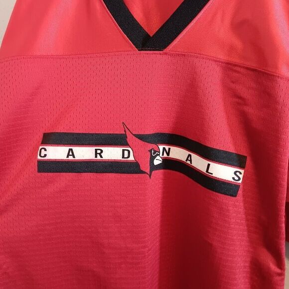 Teamwork Athletic Apparel Jersey Men's Large Red V-Neck Cardinals - Picture 2 of 6